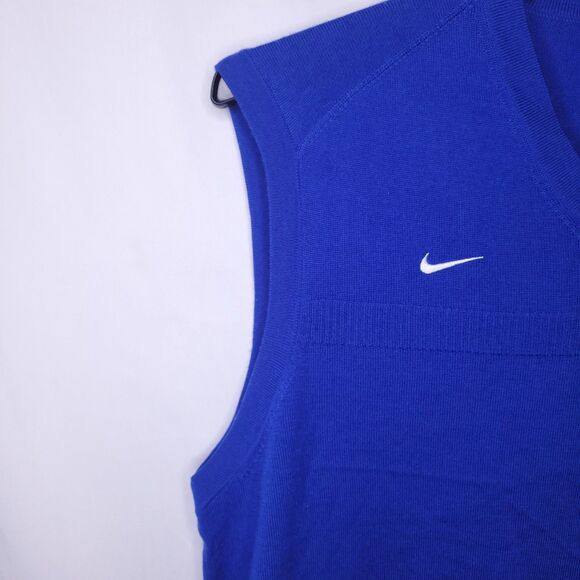 Nike Merino Wool Sweater Vest Mens Medium Blue University Of Kentucky - Picture 3 of 10